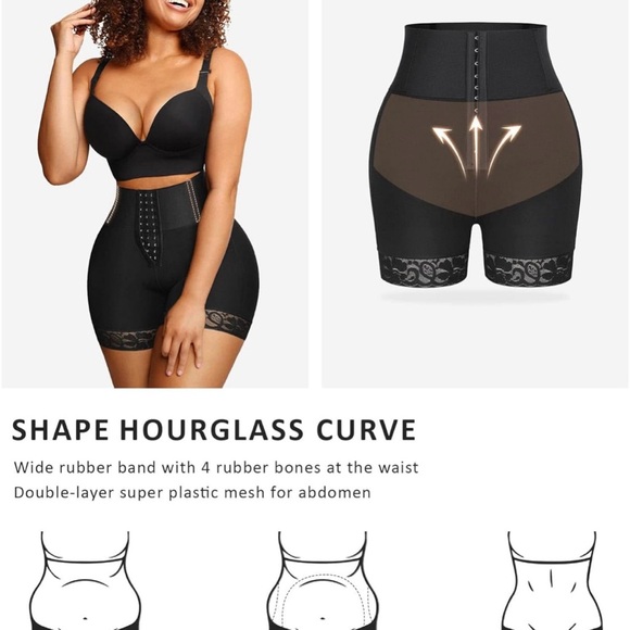 FeelinGirl Butt Lifting Shapewear Tummy Control Body Shaper, Butt Hip Enhancer - Picture 3 of 5